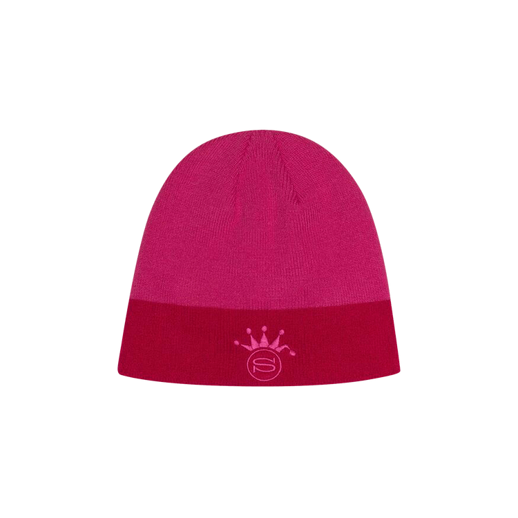 Stussy S Crown Jacquard Skullcap 'Pink'