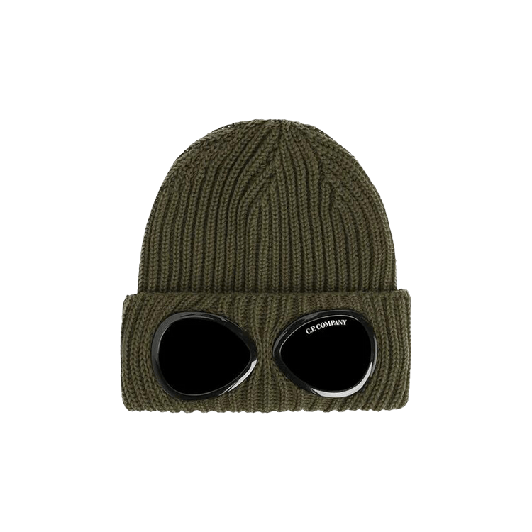 C.P. Company Goggles Wool Cap 'Ivy Green'