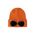C.P. Company Goggles Detail Ribbed Beanie 'Gold Flame'