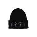 C.P. Company Goggles Detail Ribbed Beanie 'Black'
