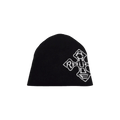 Rhude Cross Logo Knitted Beanie 'Black'