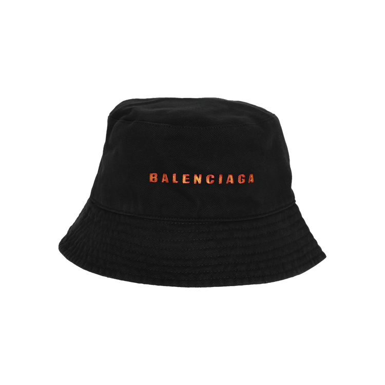 Balenciaga Bucket Hat 'Black/Orange'