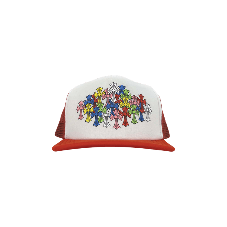 Chrome Hearts Multi Cross Trucker Hat 'Red/White'