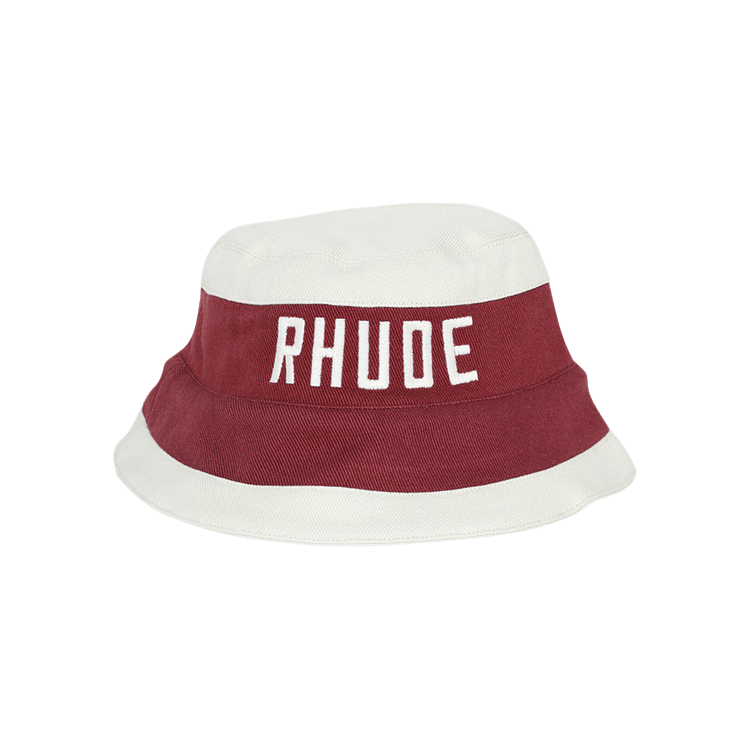 Rhude Chamonix Bucket Hat 'Maroon/Cream'