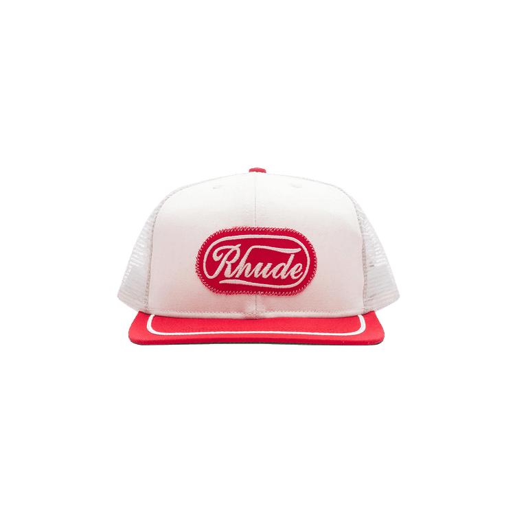 Rhude Patch Trucker Hat 'Off White/Red'