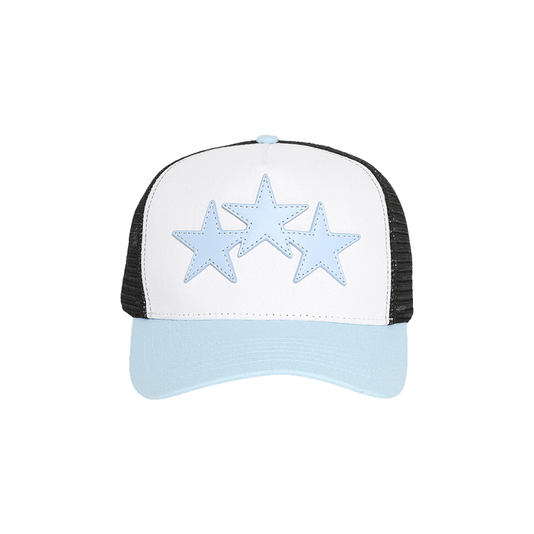 Amiri 3 Star Trucker Hat 'Cerulean'
