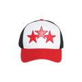 Amiri 3 Star Trucker Hat 'Red'