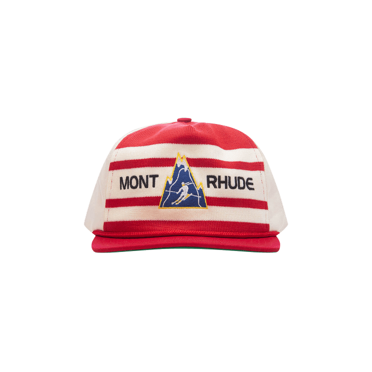 Rhude Striped Structure Hat 'Red/Off White'