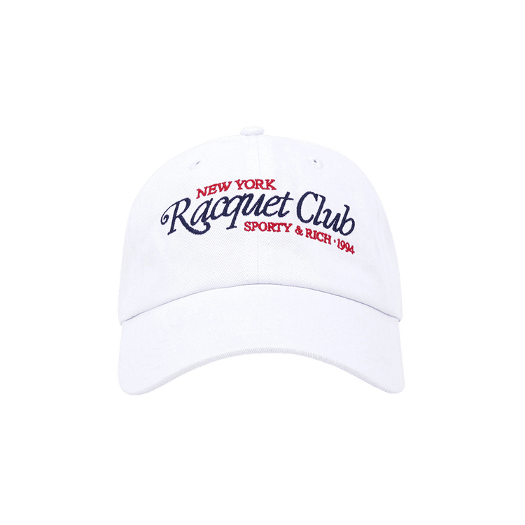 Sporty & Rich 94 Racquet Club Embroidered Hat 'White'