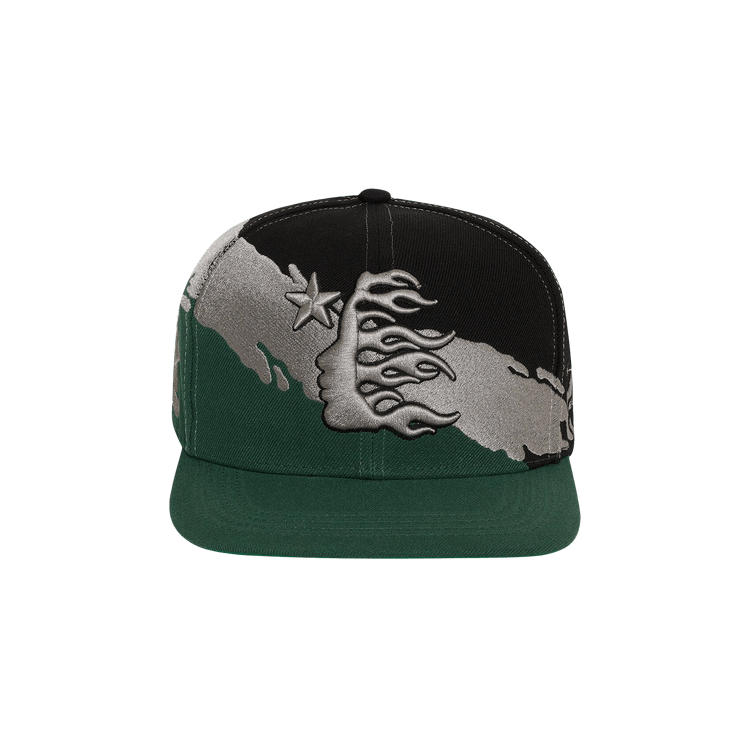 Hellstar Paintbrush Snapback Hat 'Black/Green'