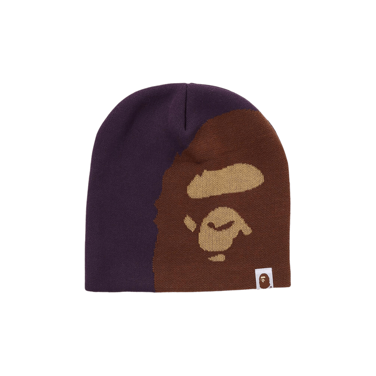 BAPE Ape Head Knit Cap 'Purple'