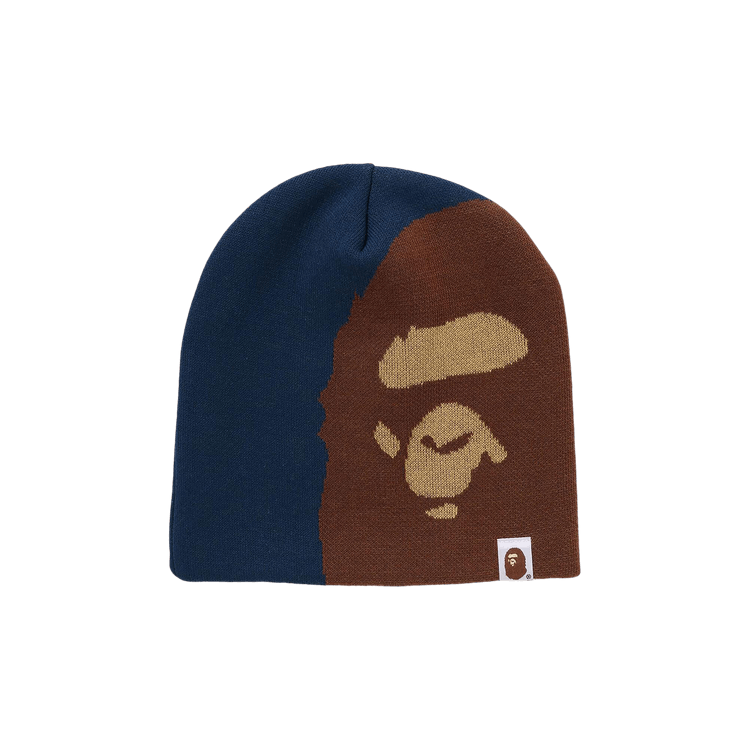 BAPE Ape Head Knit Cap 'Navy'