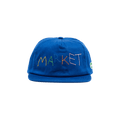 Market Soft Stitch 5 Panel Hat 'Blue'