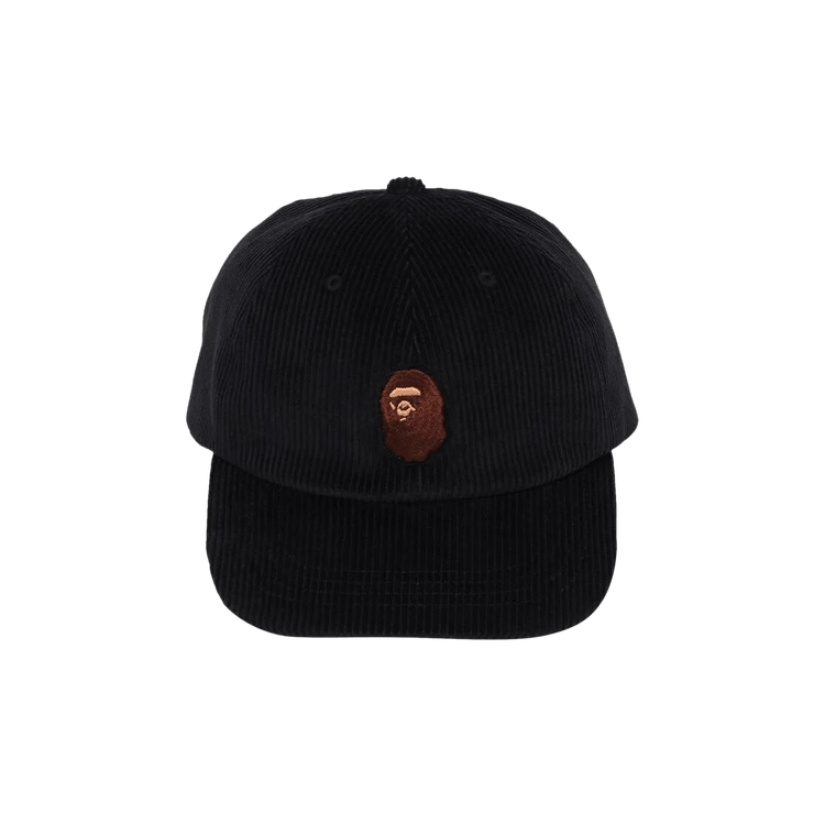 BAPE Ape Head Corduroy Cap 'Black'