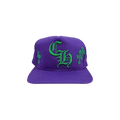 Chrome Hearts Cross Patch Trucker Hat 'Purple/Green'