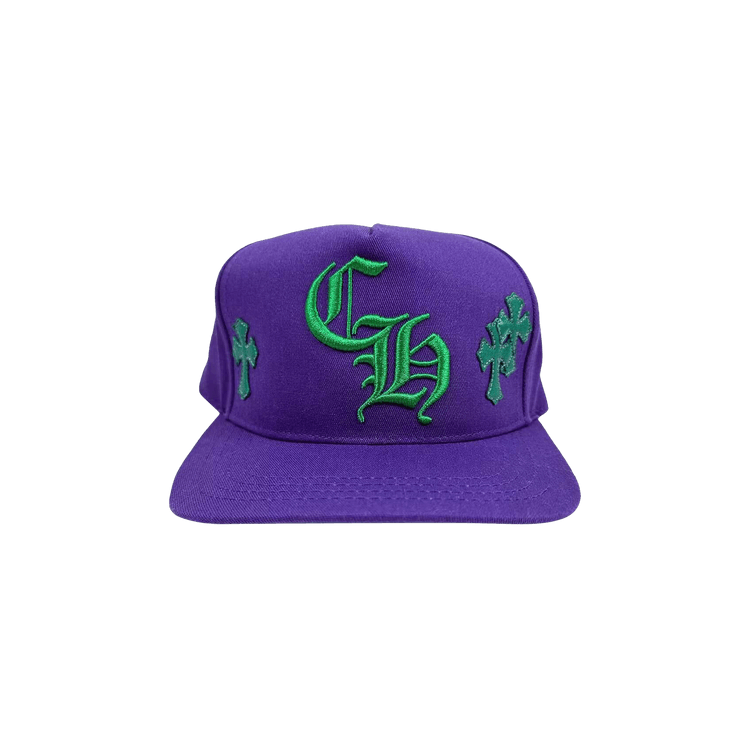 Chrome Hearts Cross Patch Trucker Hat 'Purple/Green'