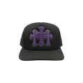 Chrome Hearts St. Barths Exclusive Cemetery Cross Trucker Hat 'Black/Purple'