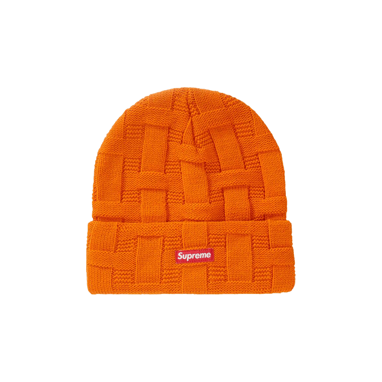 Supreme Basket Weave Beanie 'Orange'