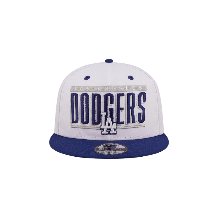 New Era 9FIFTY Los Angeles Dodgers Snapback Hat 'White/Royal Retro'