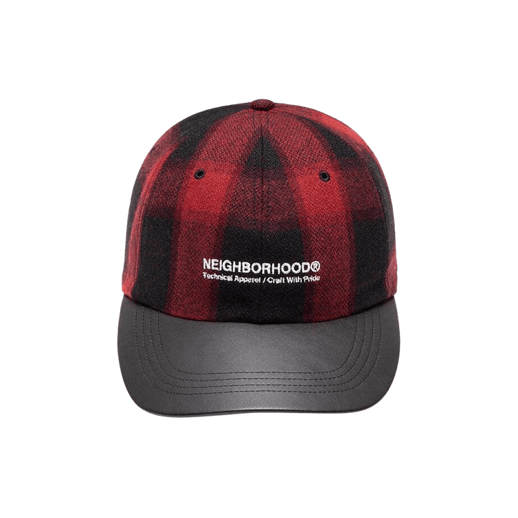 Neighborhood Buffalo Check Dad Hat 'Red'