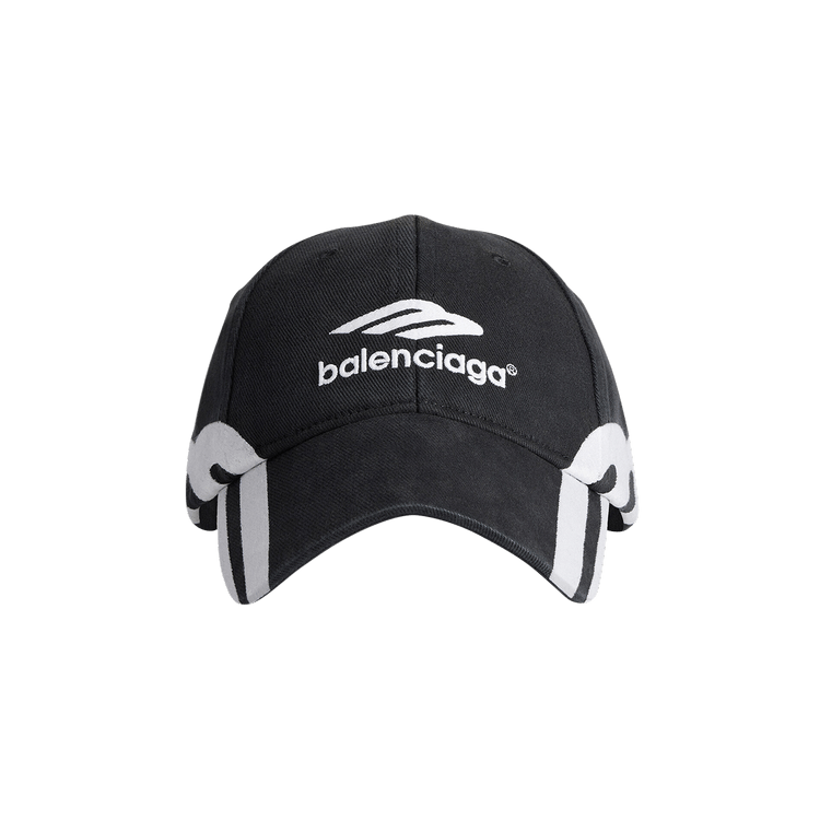 Balenciaga 3B Logo Cap 'Faded Black/White'