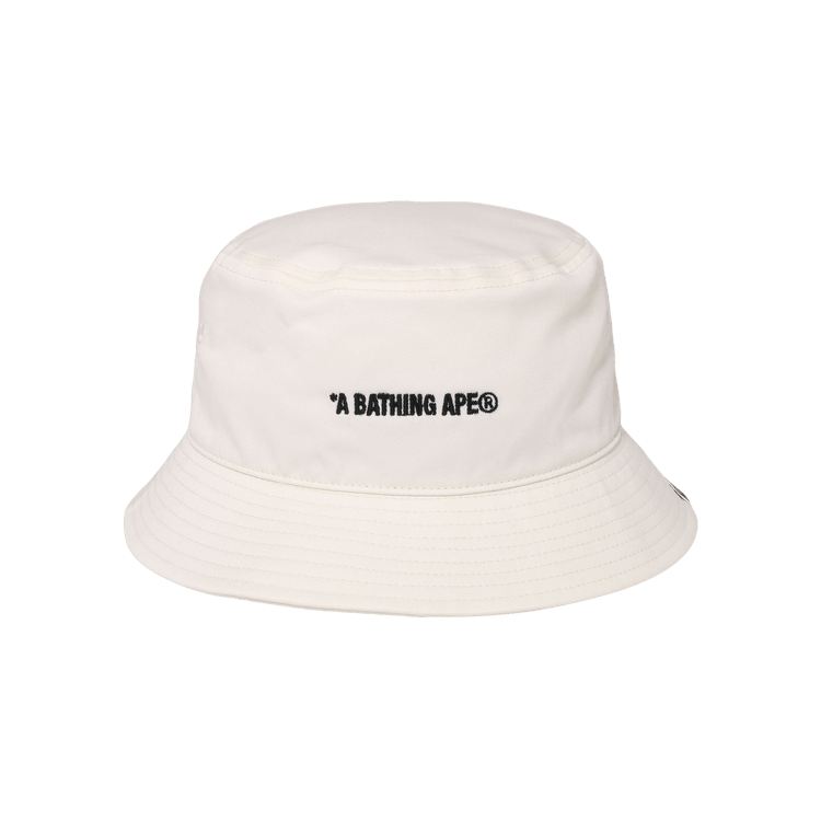 BAPE Logo Bucket Hat 'Ivory'