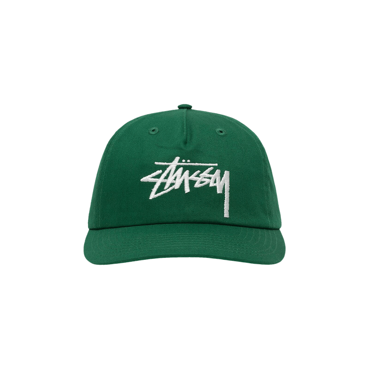 Stussy Big Stock Mid Depth Cap 'Green'