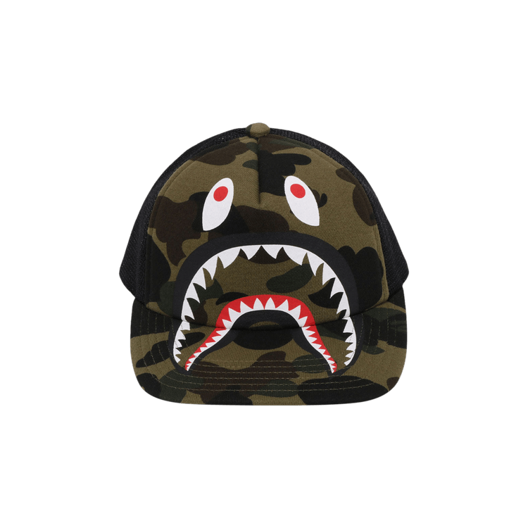 BAPE 1st Camo Shark Mesh Cap 'Green'