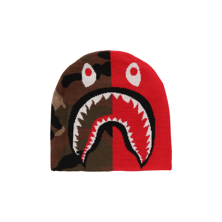BAPE 1st Shark Knit Cap 'Red'