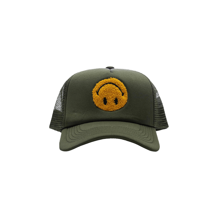 Market Smiley Upside Down Trucker Hat 'Kelp'