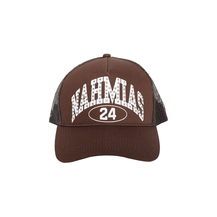 Nahmias Studded Marque Trucker Hat 'Brown'