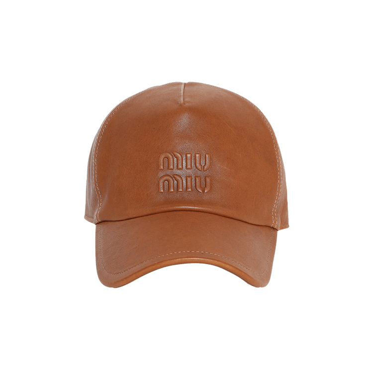 Miu Miu Denim Baseball Cap 'Caramel'