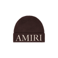 Amiri Logo Embroidered Beanie 'Dark Brown'
