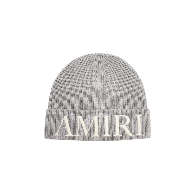 Amiri Logo Embroidered Beanie 'Grey'