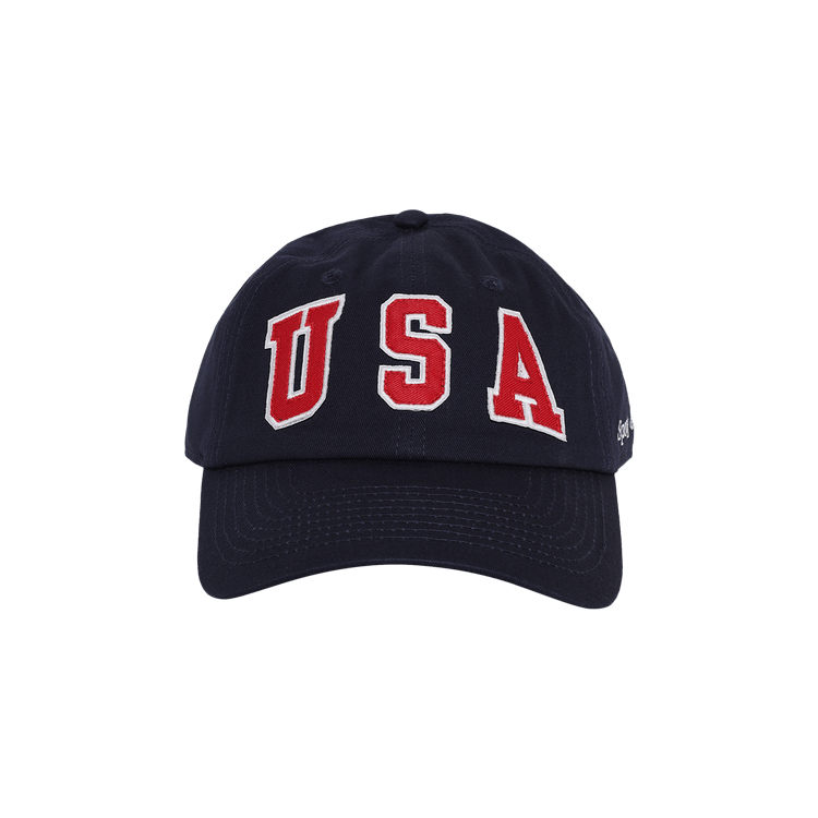 Sporty & Rich USA Hat 'Navy/Sports Red/White'