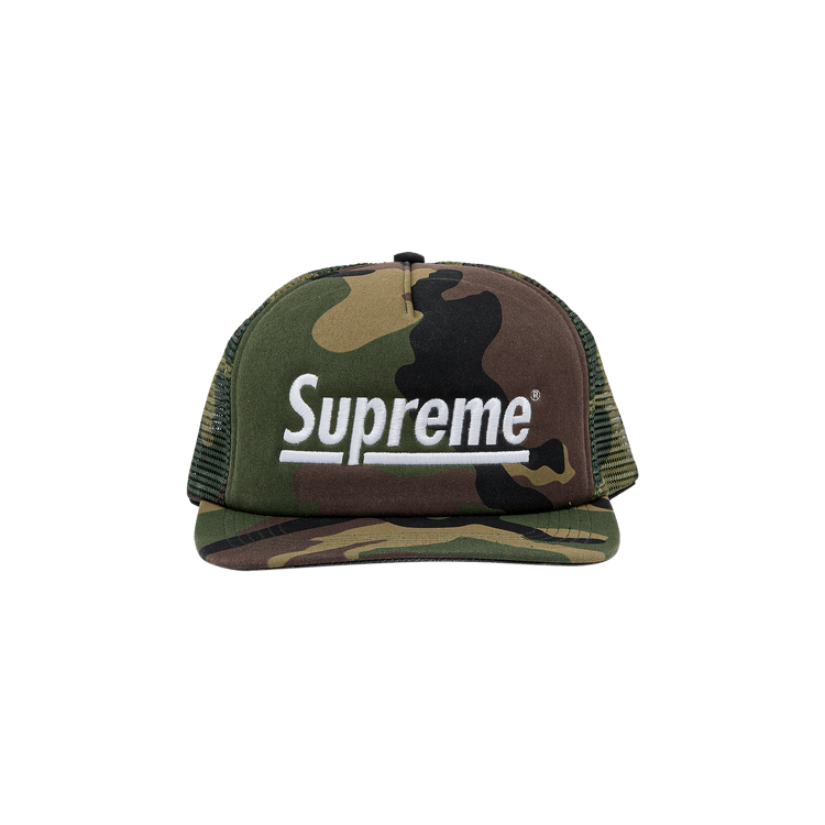 Supreme Underline Mesh Back 5-Panel 'Woodland Camo'