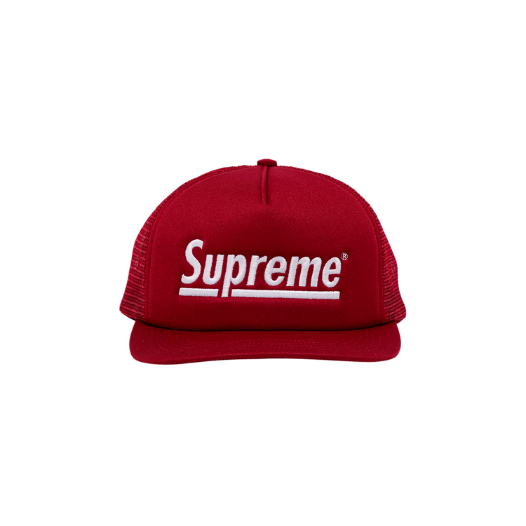 Supreme Underline Mesh Back 5-Panel 'Cardinal'
