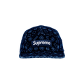Supreme Flocked Denim Camp Cap 'Blue'