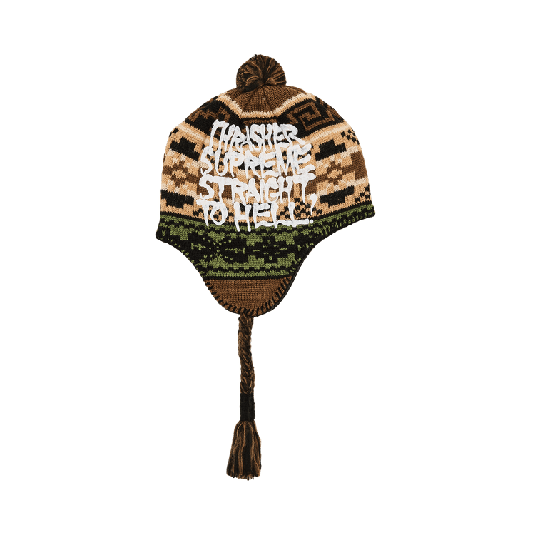 Supreme x Thrasher Earflip Beanie 'Brown'