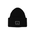 Acne Studios Large face logo beanie 'Black'