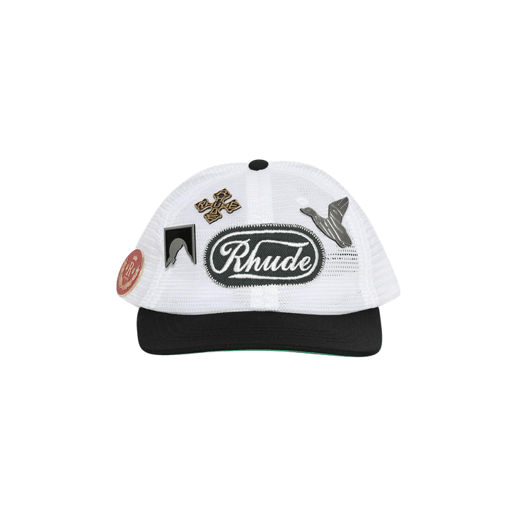 Rhude Patch Mesh Trucker Hat 'Black/White'