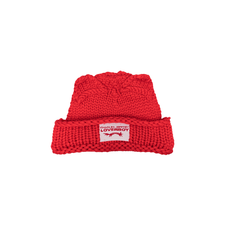 Charles Jeffrey Loverboy Supa Massive Ears Beanie 'Red'