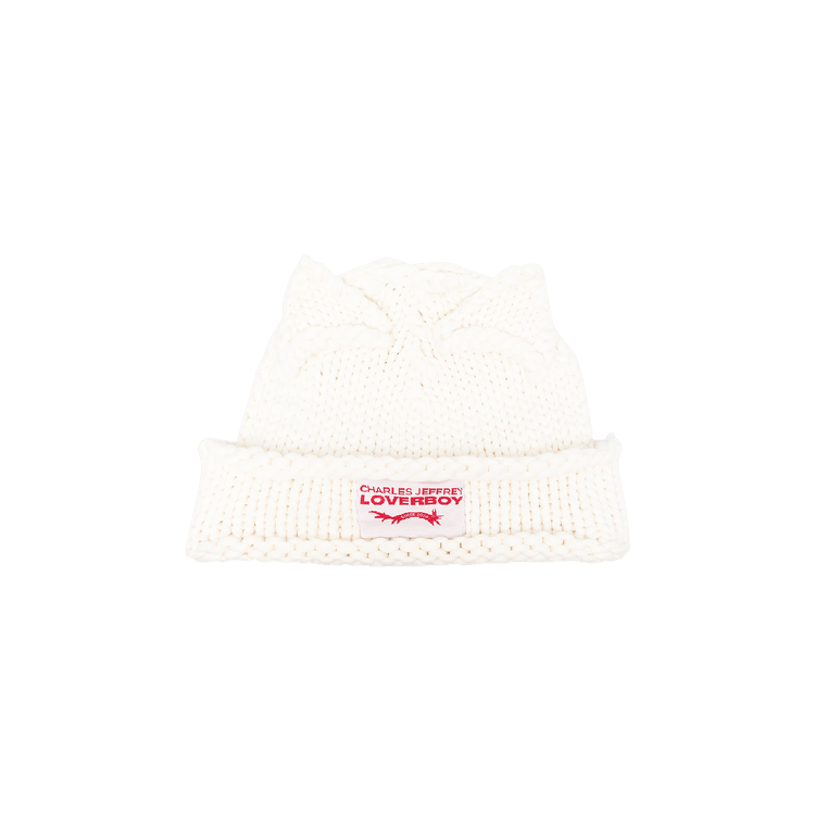 Charles Jeffrey Loverboy Supa Massive Ears Beanie 'Ecru'