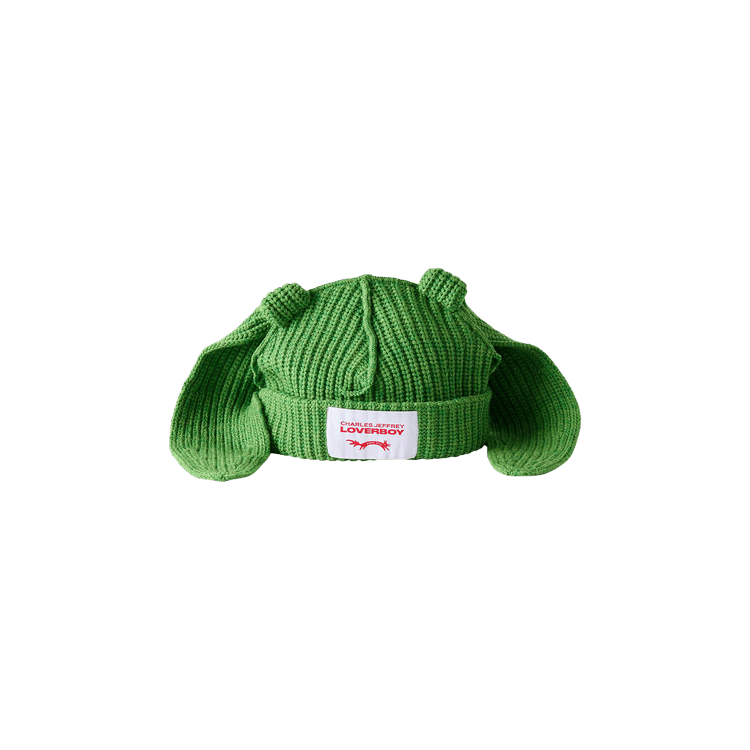 Charles Jeffrey Loverboy Chunky Rabbit Beanie 'Green'