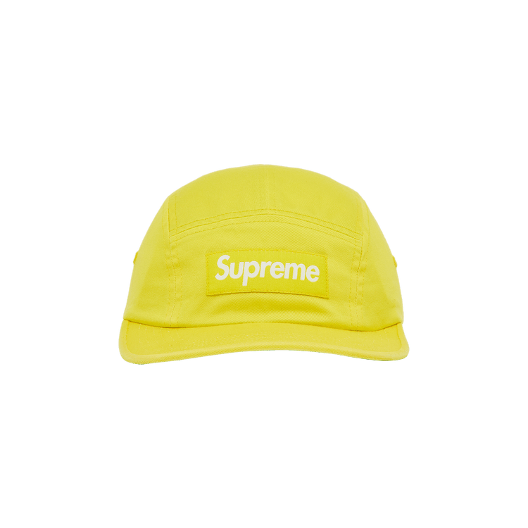 Supreme Washed Chino Twill Camp Cap 'Yellow'