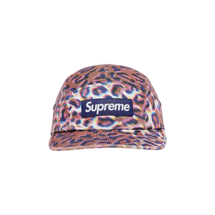Supreme Washed Chino Twill Camp Cap 'Leopard'