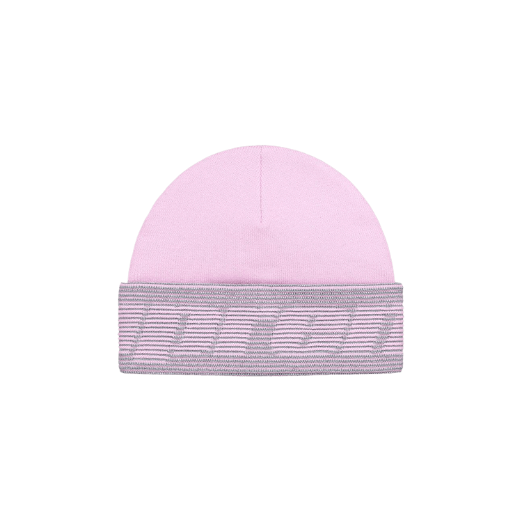 Supreme Reflective Jacquard Beanie 'Light Pink'