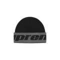 Supreme Reflective Jacquard Beanie 'Black'