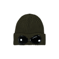 C.P. Company Extra Fine Merino Wool Goggle Beanie 'Ivy Green'