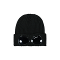 C.P. Company Extra Fine Merino Wool Goggle Beanie 'Black'